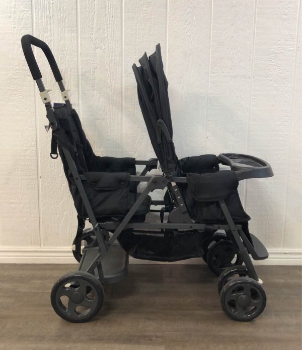 Joovy Caboose Too Graphite Sit and Stand Double Stroller, 2019, Black Online - Image 3