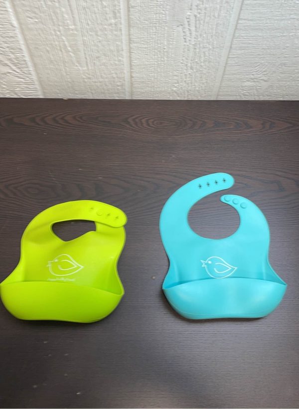 Happy Healthy Parent Silicone Bib, Turquoise Online Sale