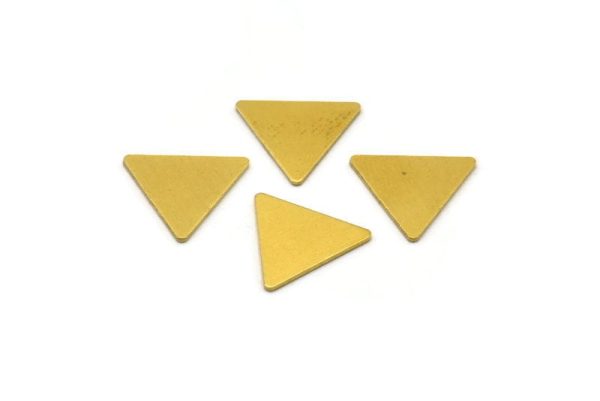 12mm Brass Triangle, 100 Raw Brass Triangles, Stamping Blanks (12x14x0.70mm) Brs 3016 A0411 For Cheap